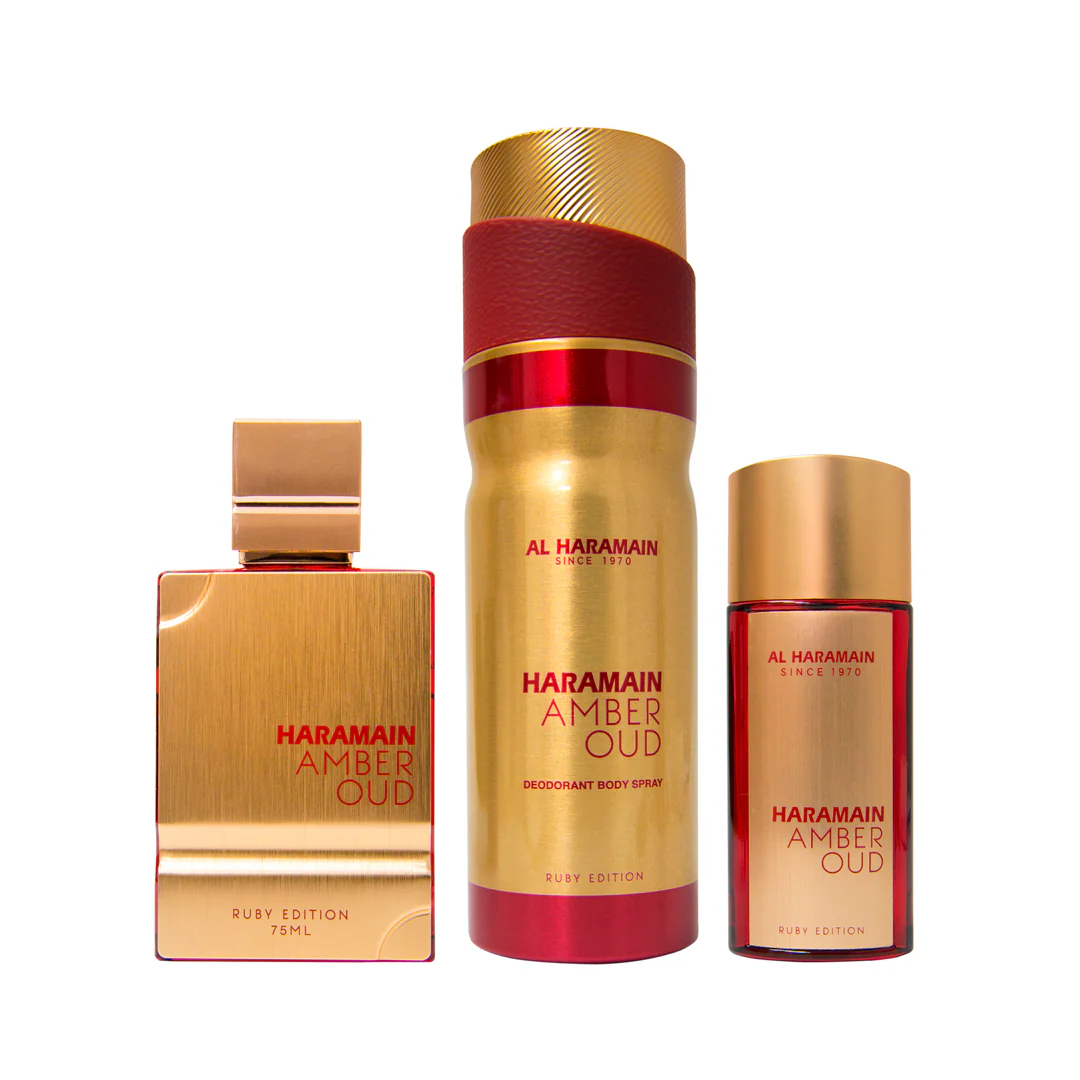 Amber Oud Ruby Edition Perfume Gift Set - Image 3